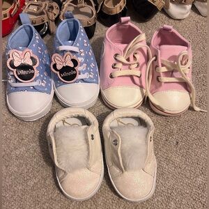 Bundle of 3 baby girl sneakers